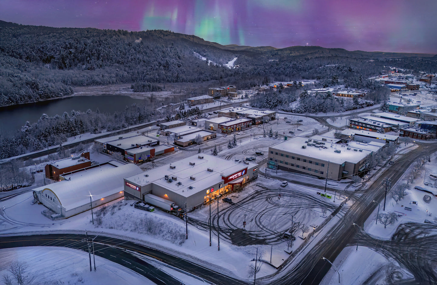 Canvas - Aurora Cityscape 2