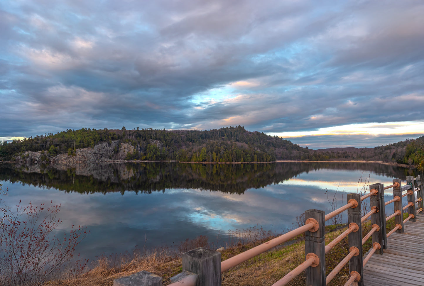 Canvas - Horne Lake Sky & Rail