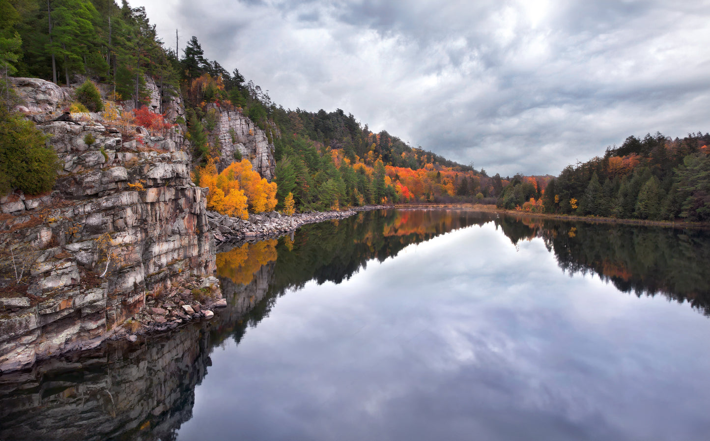 Canvas - Horne Lake Cliff Sideview
