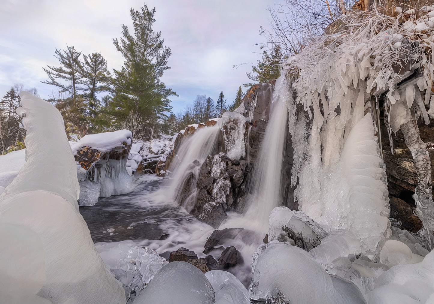 Canvas - Two Buck Falls Winter Wonderland 3