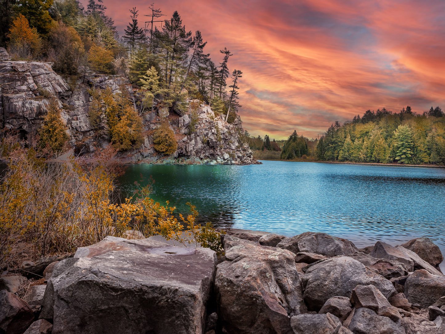 Canvas - Horne Lake Salmon Skies