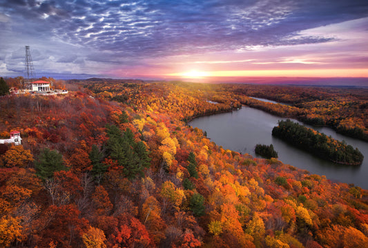 Canvas - Fire Tower Lookout Sunrise