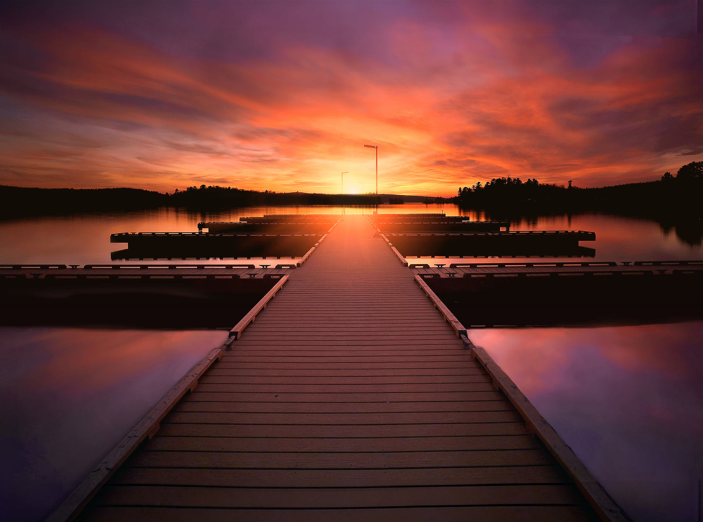 Canvas - Elliot Lake Boat Launch - Sunset 2