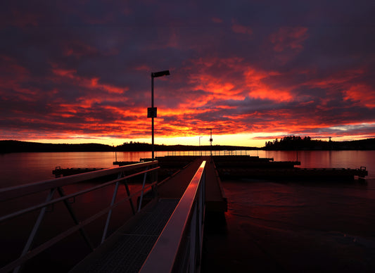 Canvas - Elliot Lake Boat Launch - Sunset 17