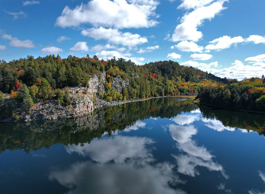 Canvas - Horne Lake Cliff Reflections