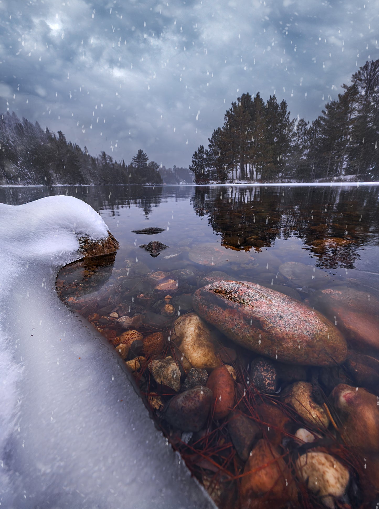 Canvas - Dunlop Winter Shoreline