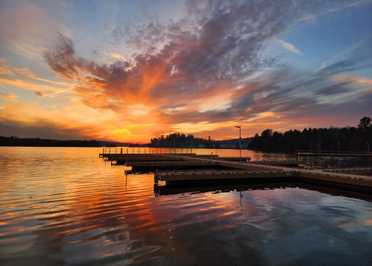 Canvas -Boat Launch Sun Explosion