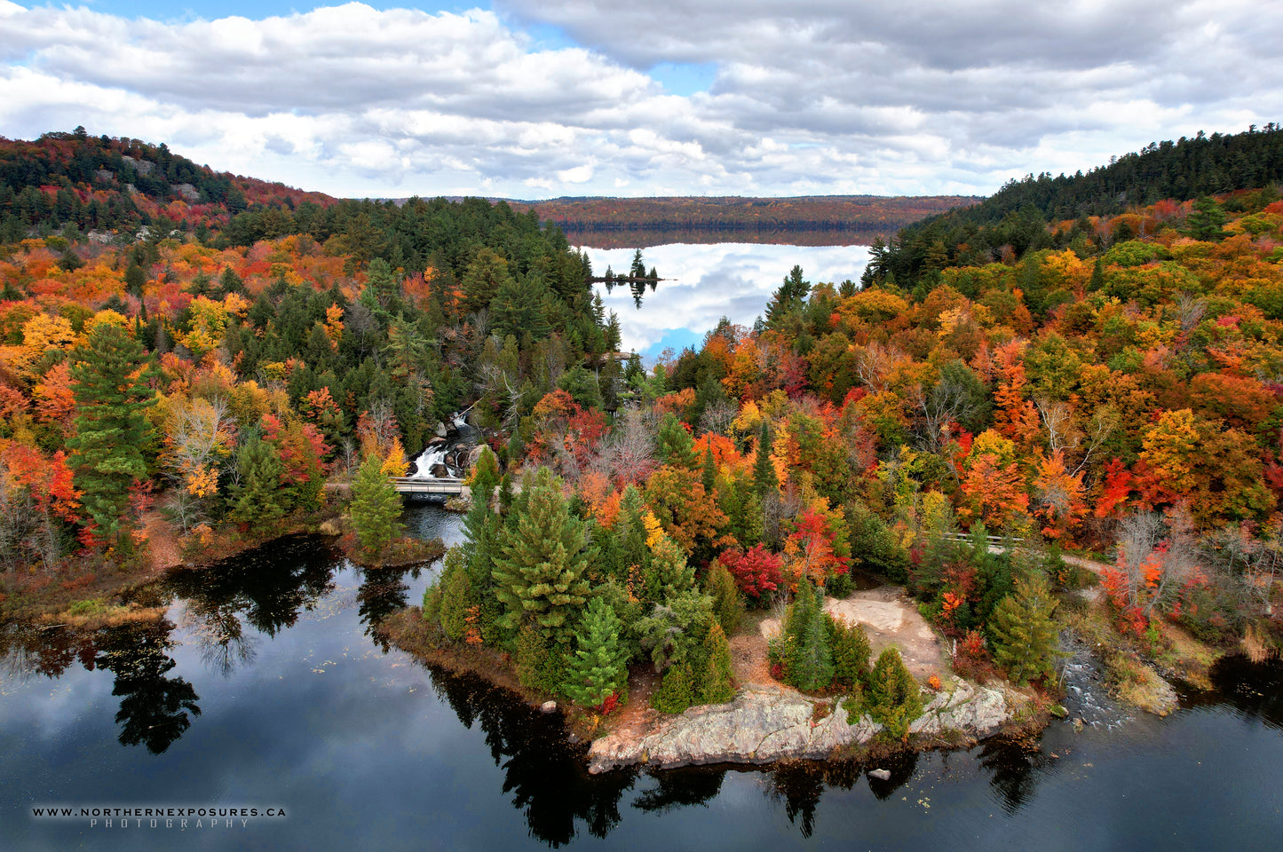 Canvas - Elliot Lake Waterfall 3