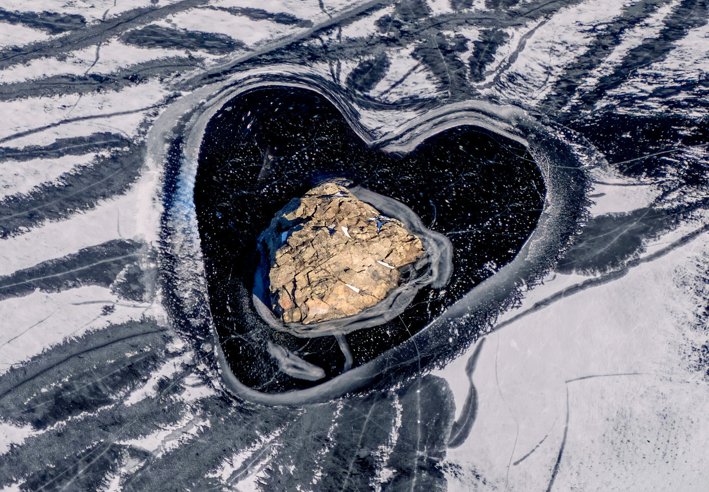 Canvas - Heart Shaped Rock