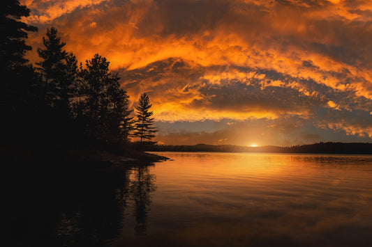 Canvas - Eston Lake Sunset