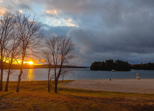 Canvas - Spruce Beach Sunset Blues