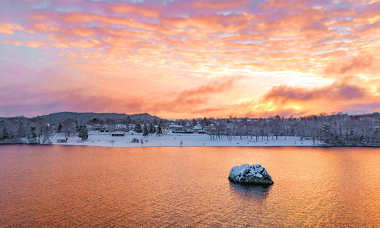 Canvas - The Winter Sunrise Rock 6