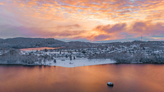 Canvas - The Winter Sunrise Rock 7